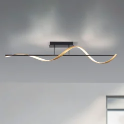 Paul Neuhaus Q-Swing Deckenlampe anthrazit/messing