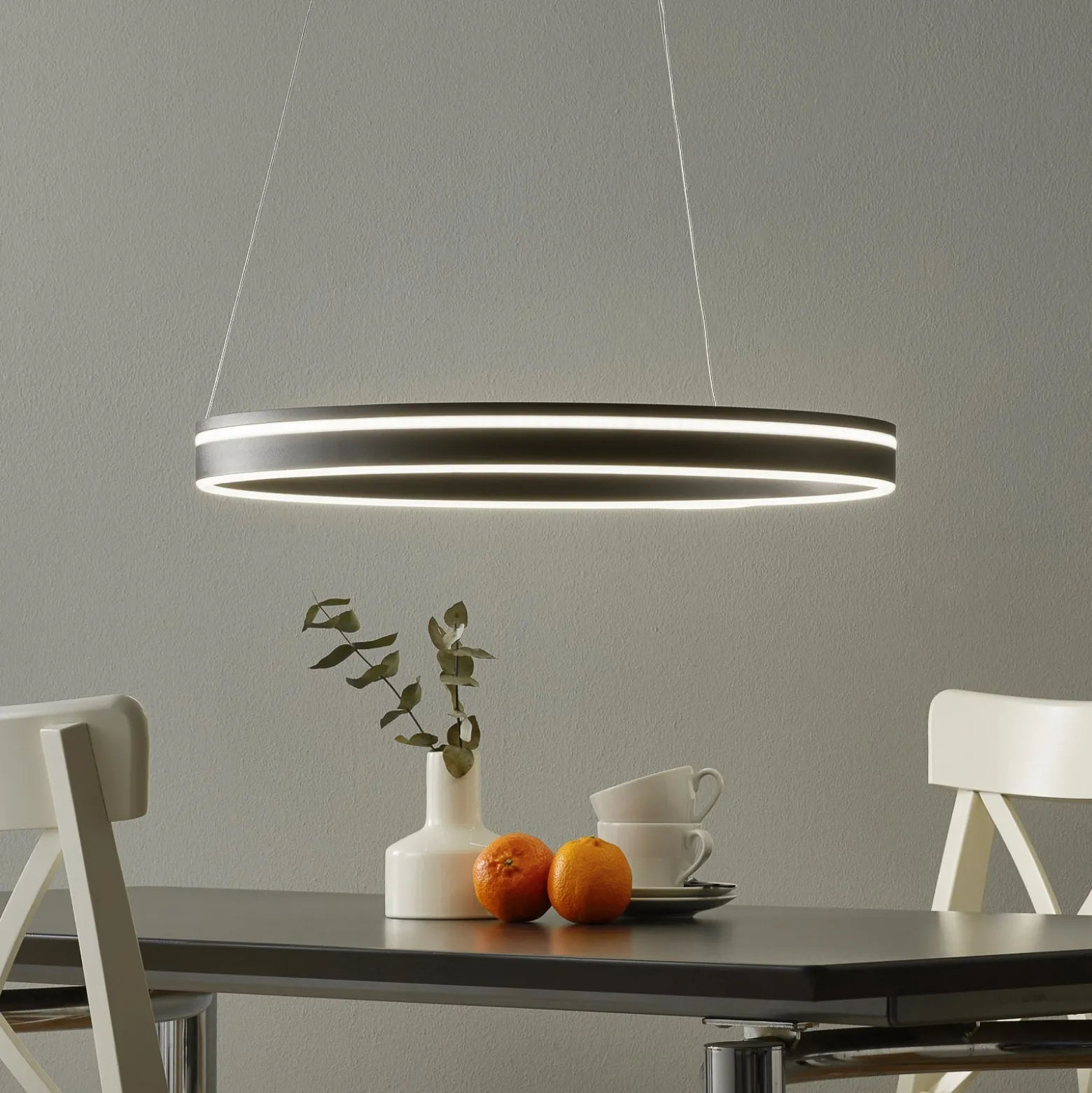 Paul Neuhaus Q-VITO LED-Hängelampe 59cm anthrazit