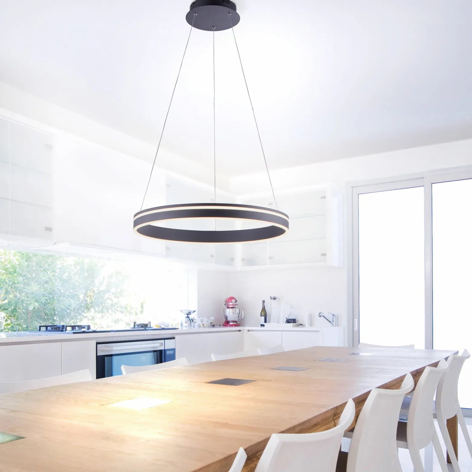 Paul Neuhaus Q-VITO LED-Hängelampe 59cm anthrazit