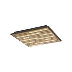 Paul Neuhaus Smart-LED-Deckenlampe Q-Akustik Holz 62 x 62 cm