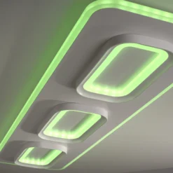 Paul Neuhaus Smart-LED-Deckenlampe Q-Kalina weiß 115 x 30 cm