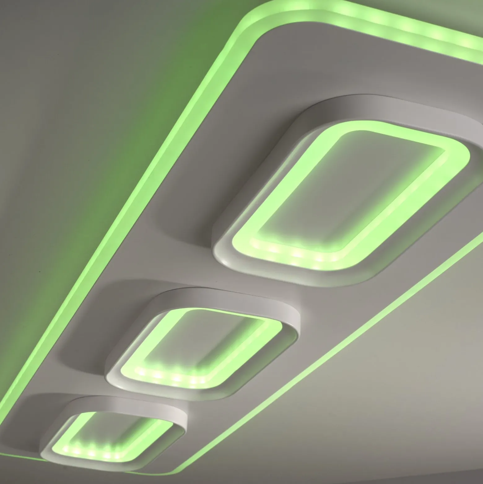 Paul Neuhaus Smart-LED-Deckenlampe Q-Kalina weiß 115 x 30 cm
