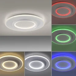 Paul Neuhaus Smart-LED-Deckenleuchte Q-Kalina, weiß, Ø 50 cm