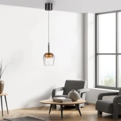 Paul Neuhaus Smart-LED-Hängelampe Q-Kon kupferfarben Ø 21 cm
