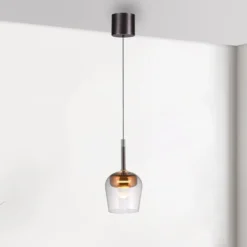 Paul Neuhaus Smart-LED-Hängelampe Q-Kon kupferfarben Ø 21 cm