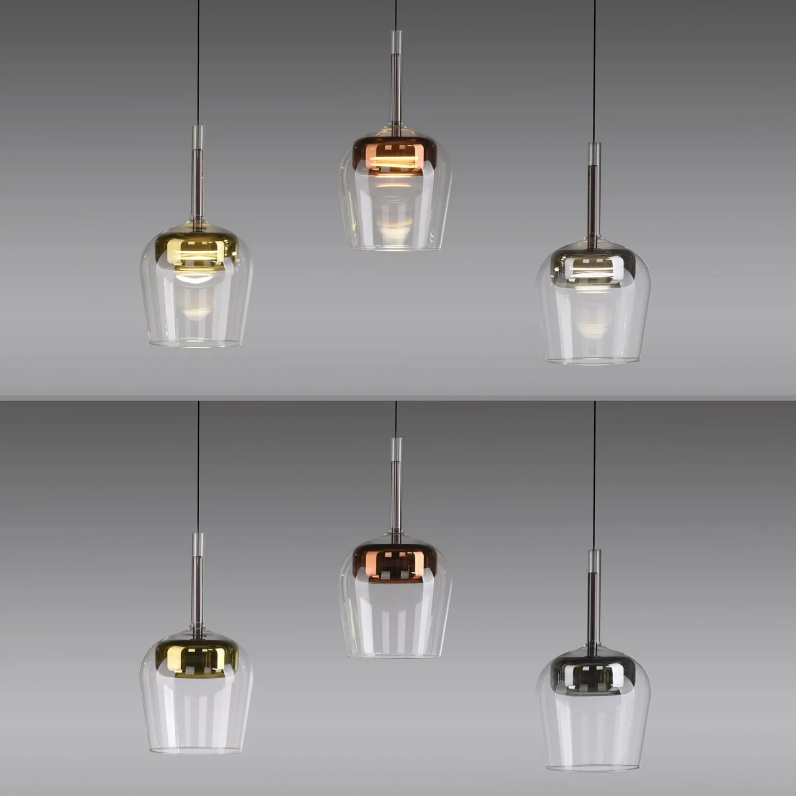 Paul Neuhaus Smart-LED-Hängelampe Q-Kon multicolor 3-flammig