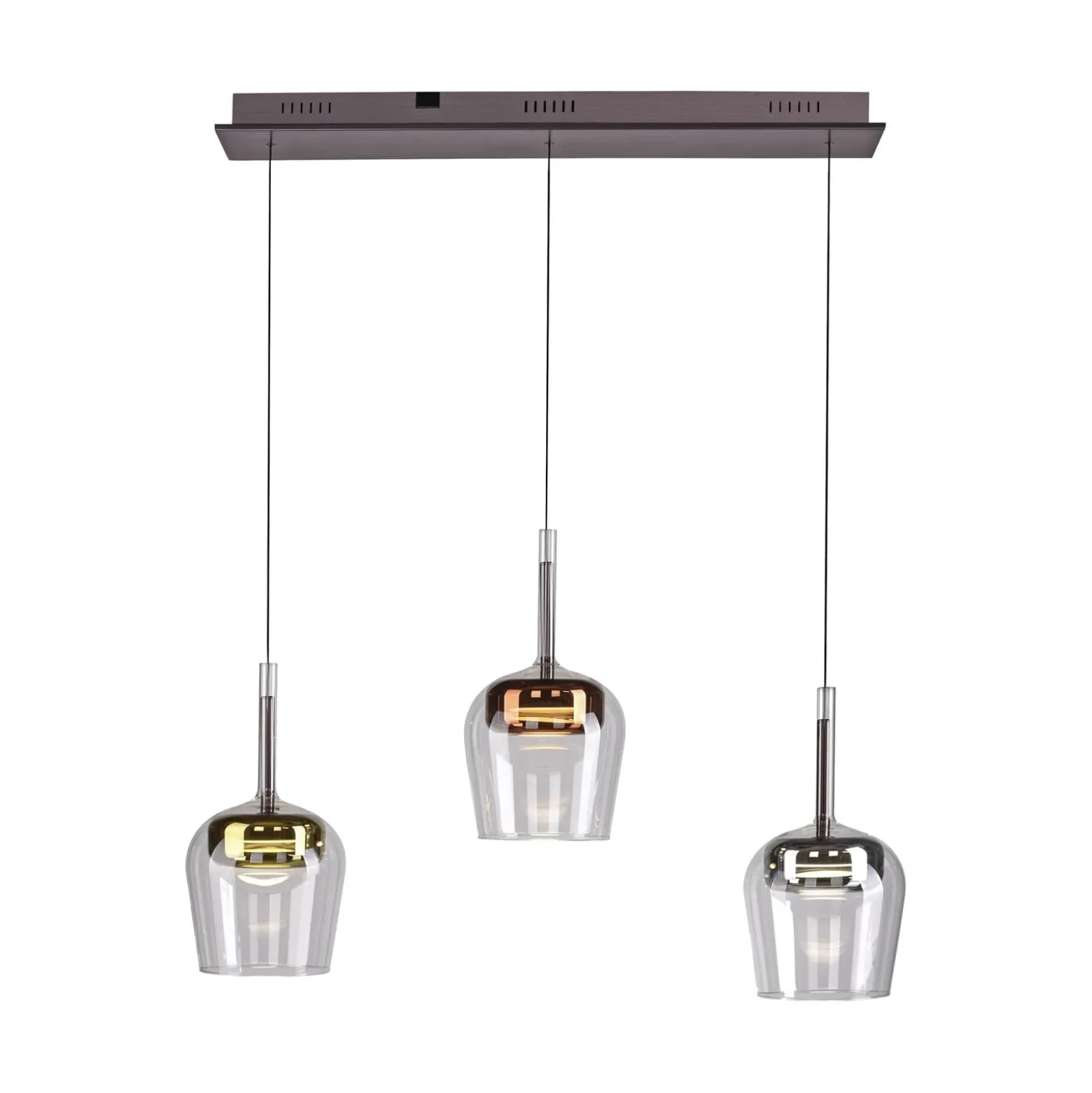 Paul Neuhaus Smart-LED-Hängelampe Q-Kon multicolor 3-flammig