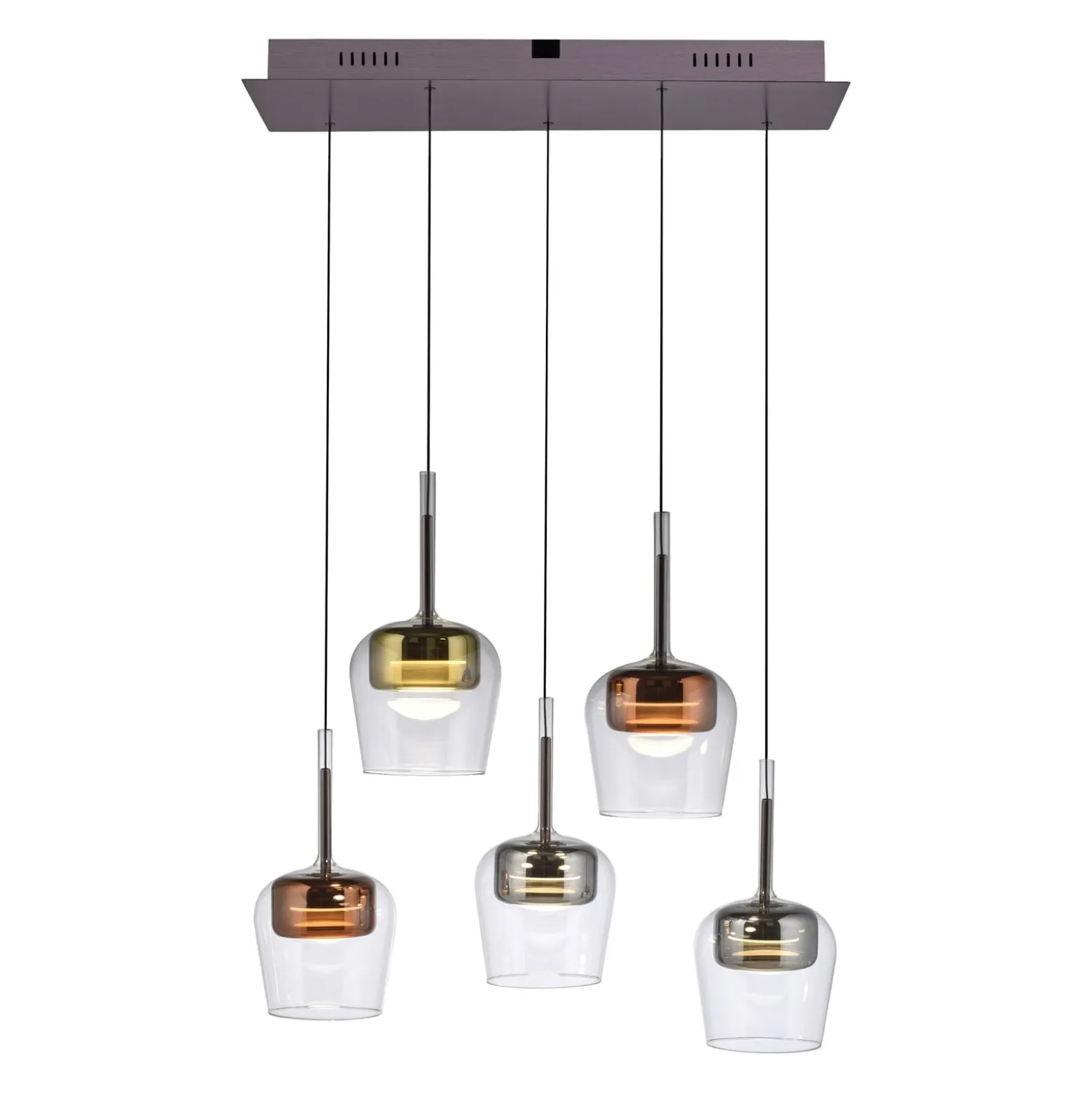 Paul Neuhaus Smart-LED-Hängelampe Q-Kon multicolor 5-flammig
