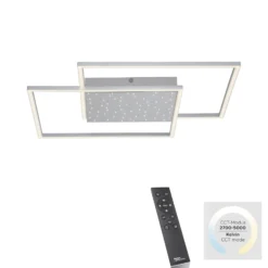 Paul Neuhaus Yuki LED-Deckenlampe, eckige Form