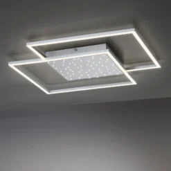 Paul Neuhaus Yuki LED-Deckenlampe, eckige Form
