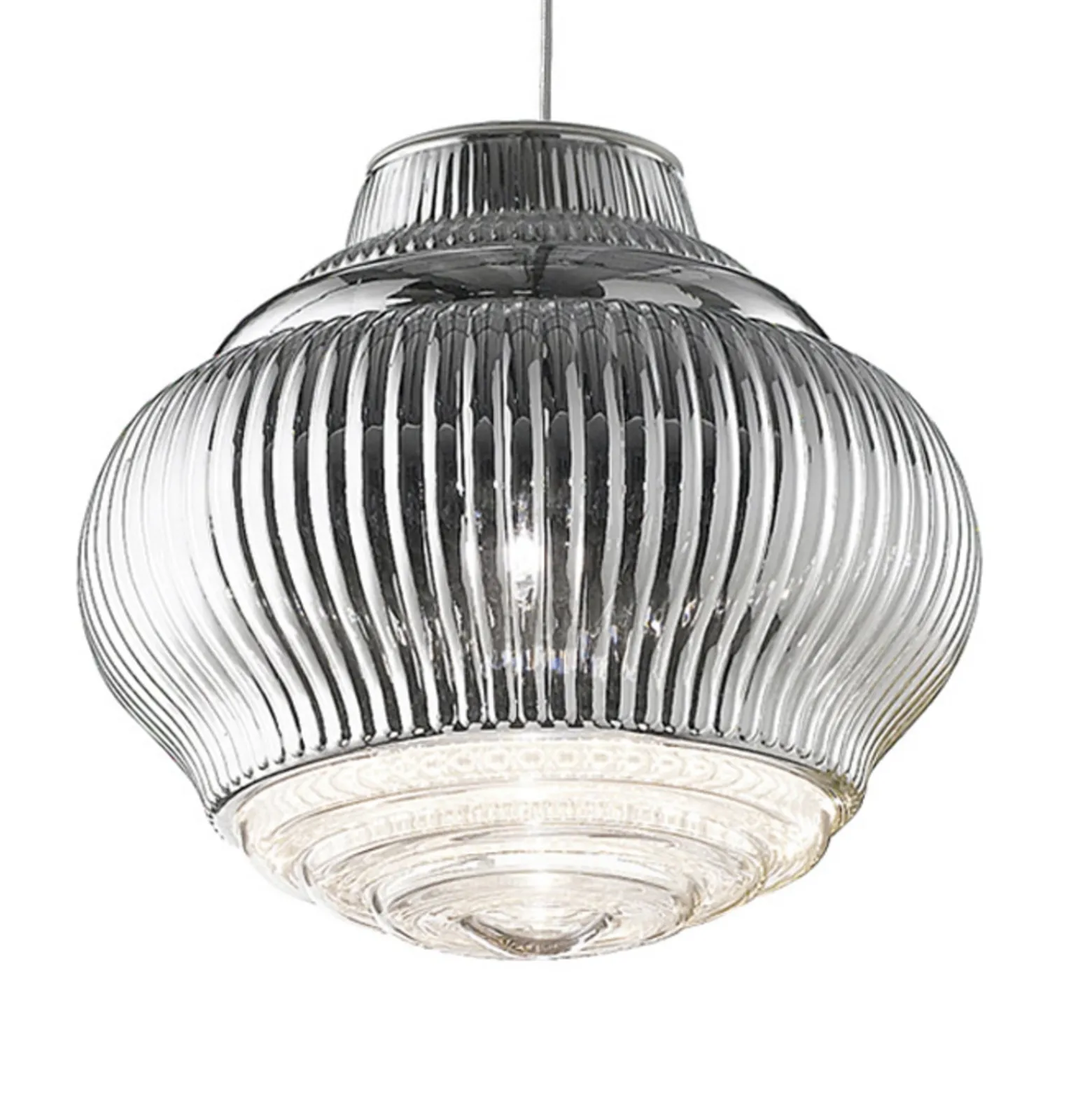 Pendellampe Bonnie 130 cm silber metallic
