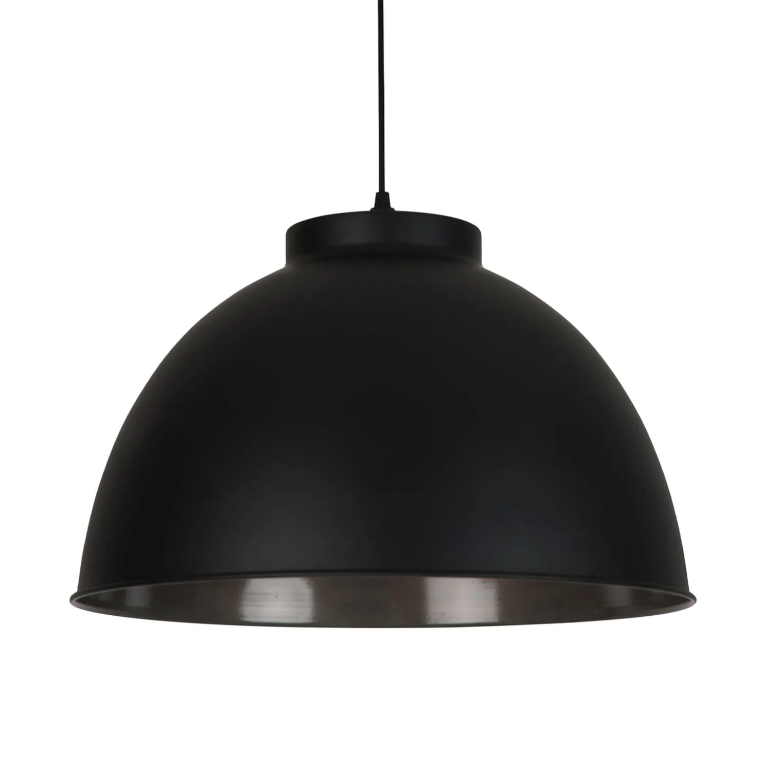 Pendellampe Dock, schwarz matt, Ø 45 cm, Metall