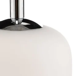 Pendellampe Kaja mit Glasschirm lang, opal