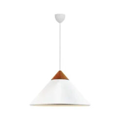 Pendellampe Kinto, weiß, Ø 40 cm, Metall