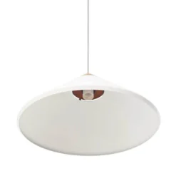 Pendellampe Kinto, weiß, Ø 40 cm, Metall