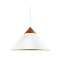 Pendellampe Kinto, weiß, Ø 40 cm, Metall
