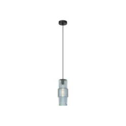 Pendellampe Lilian, Glas, blau