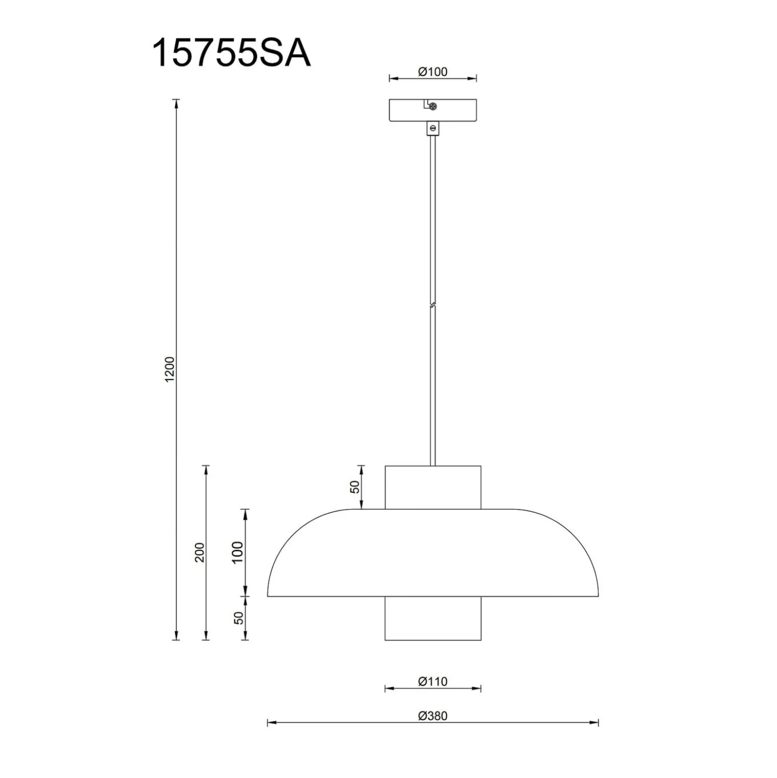 Pendellampe Lowe, sandfarben matt, Ø 38 cm, Metall