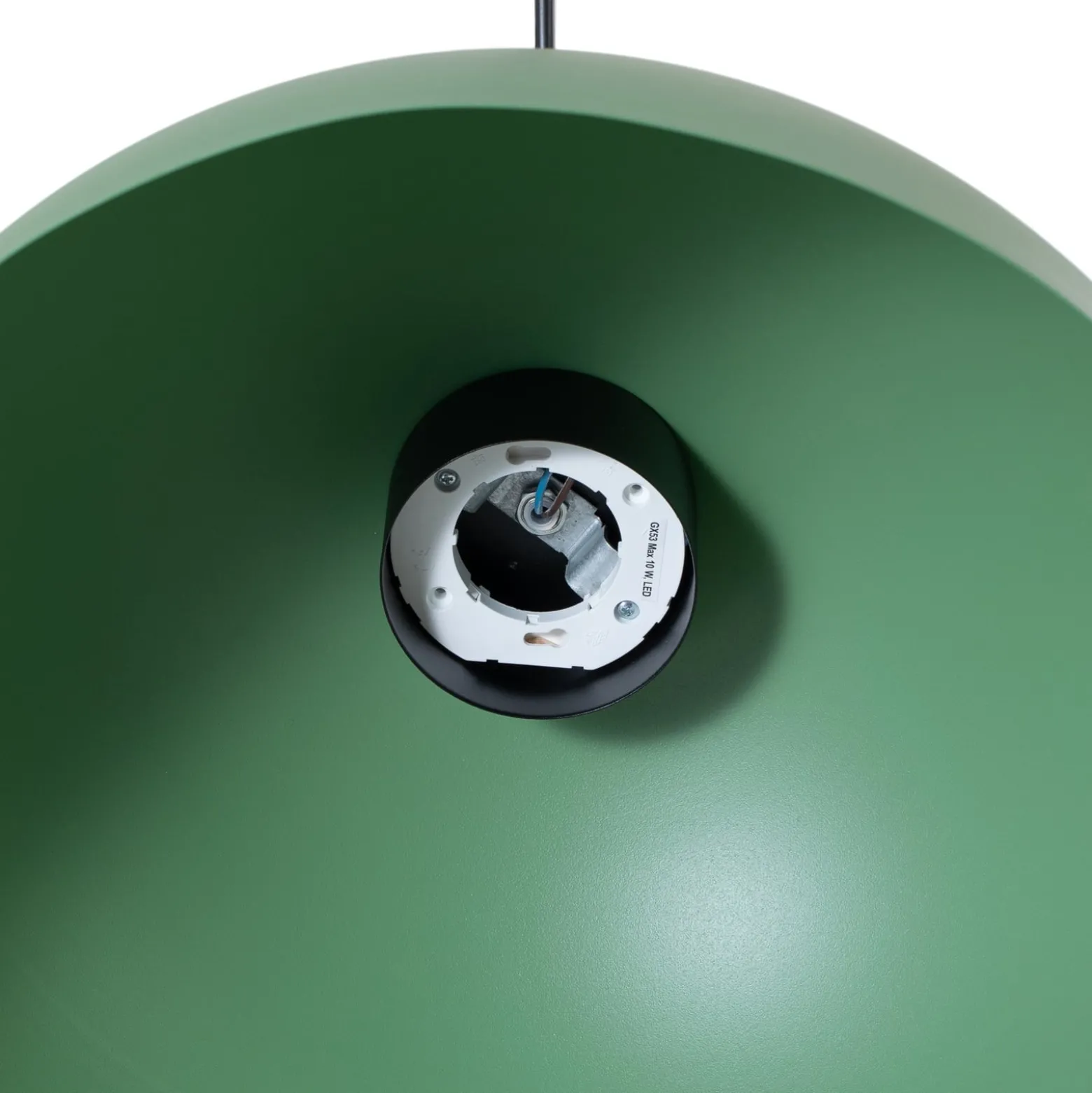 Pendellampe Lunaro, grün, Ø 40 cm, Metall