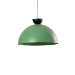 Pendellampe Lunaro, grün, Ø 40 cm, Metall