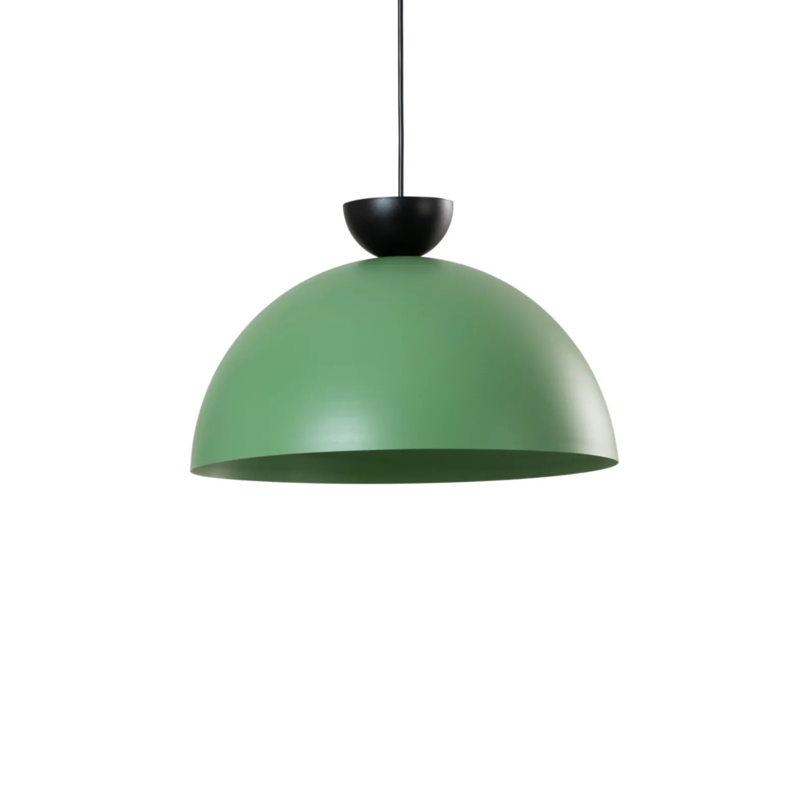 Pendellampe Lunaro, grün, Ø 40 cm, Metall