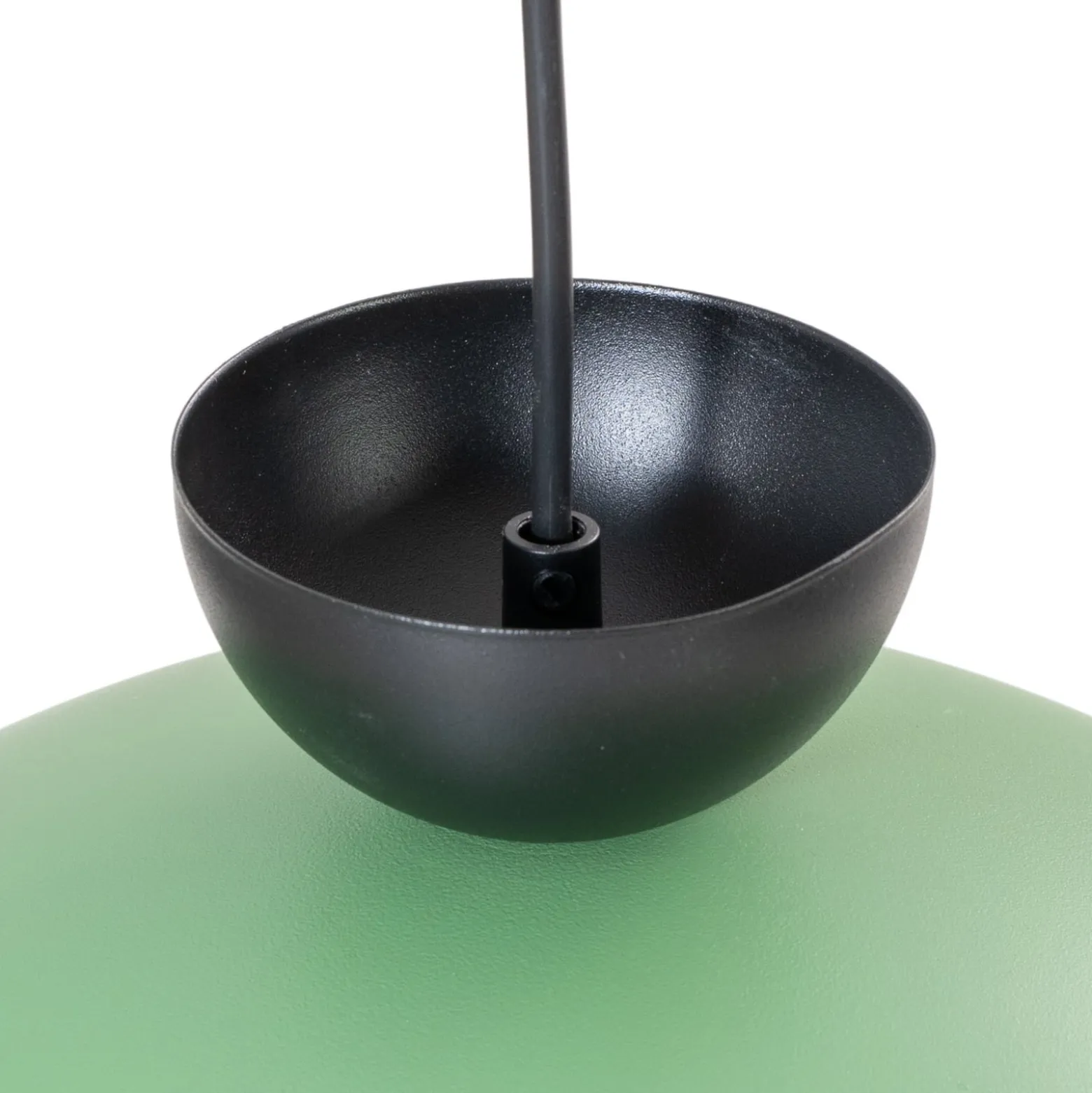 Pendellampe Lunaro, grün, Ø 40 cm, Metall