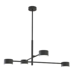 Pendellampe Natsu, Länge 64 cm, Metall, 4-flg.