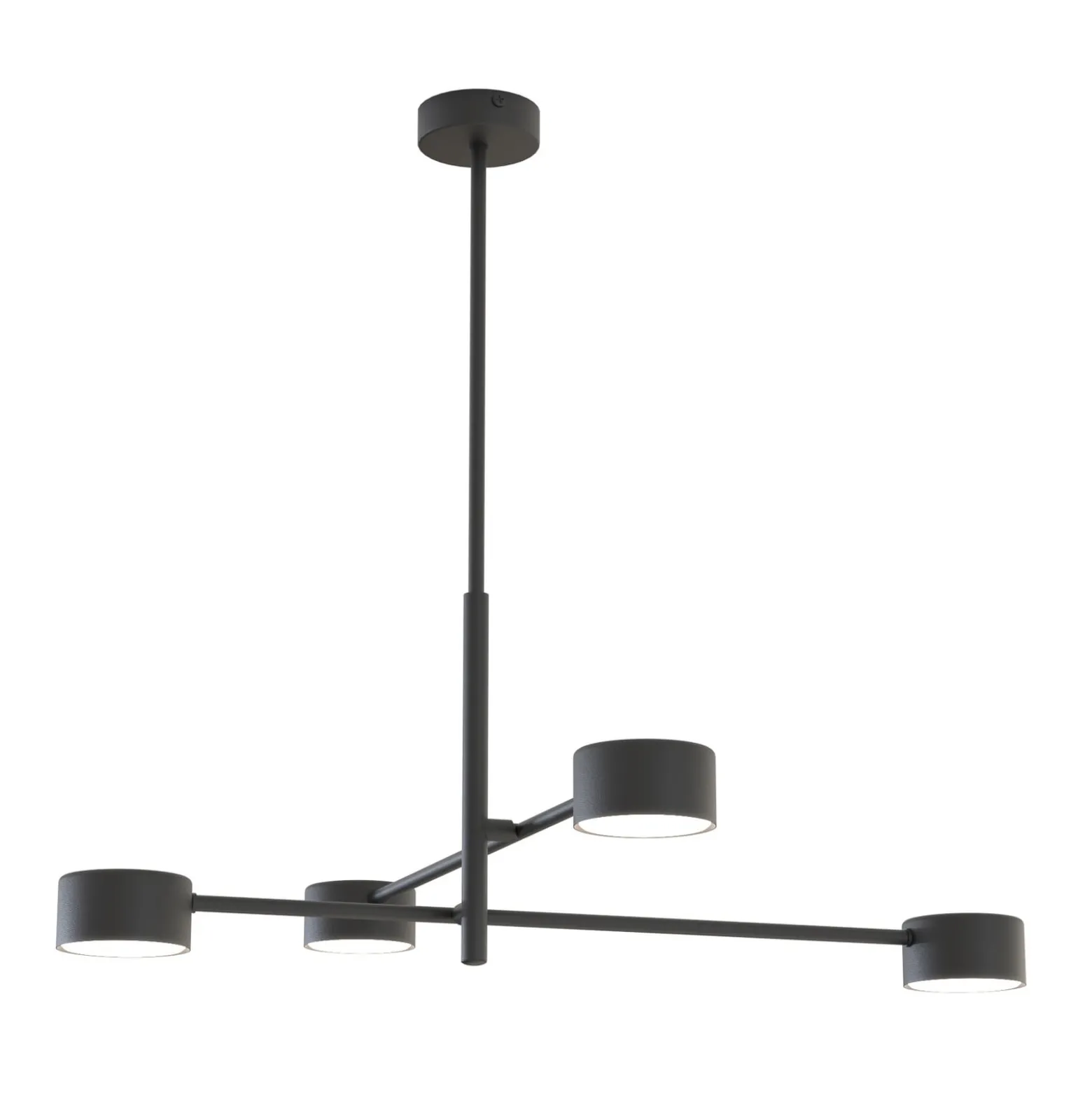 Pendellampe Natsu, Länge 64 cm, Metall, 4-flg.