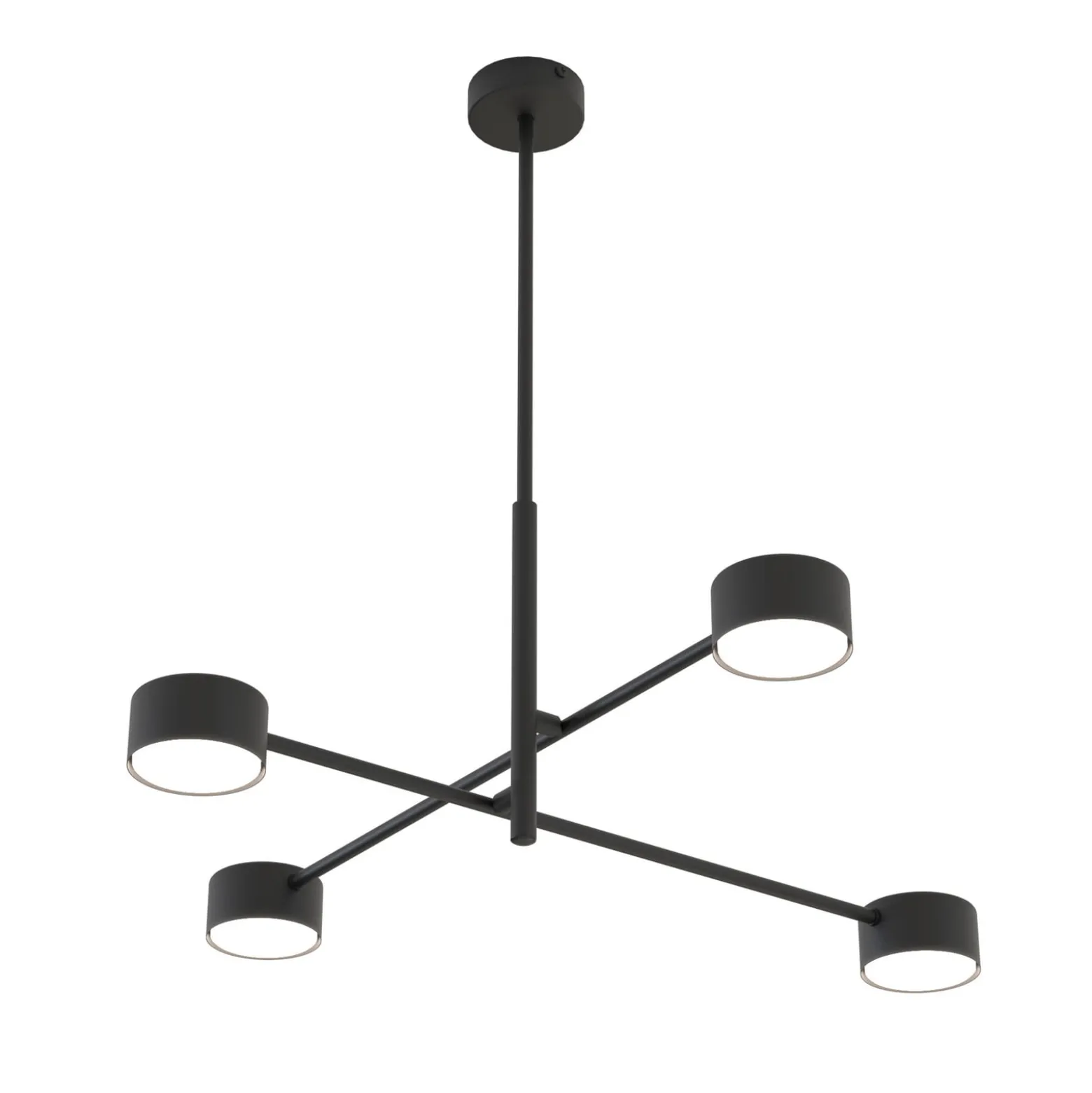 Pendellampe Natsu, Länge 64 cm, Metall, 4-flg.