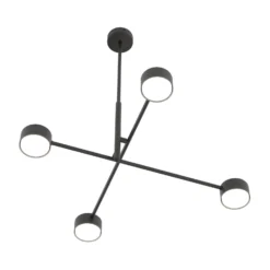 Pendellampe Natsu, Länge 64 cm, Metall, 4-flg.