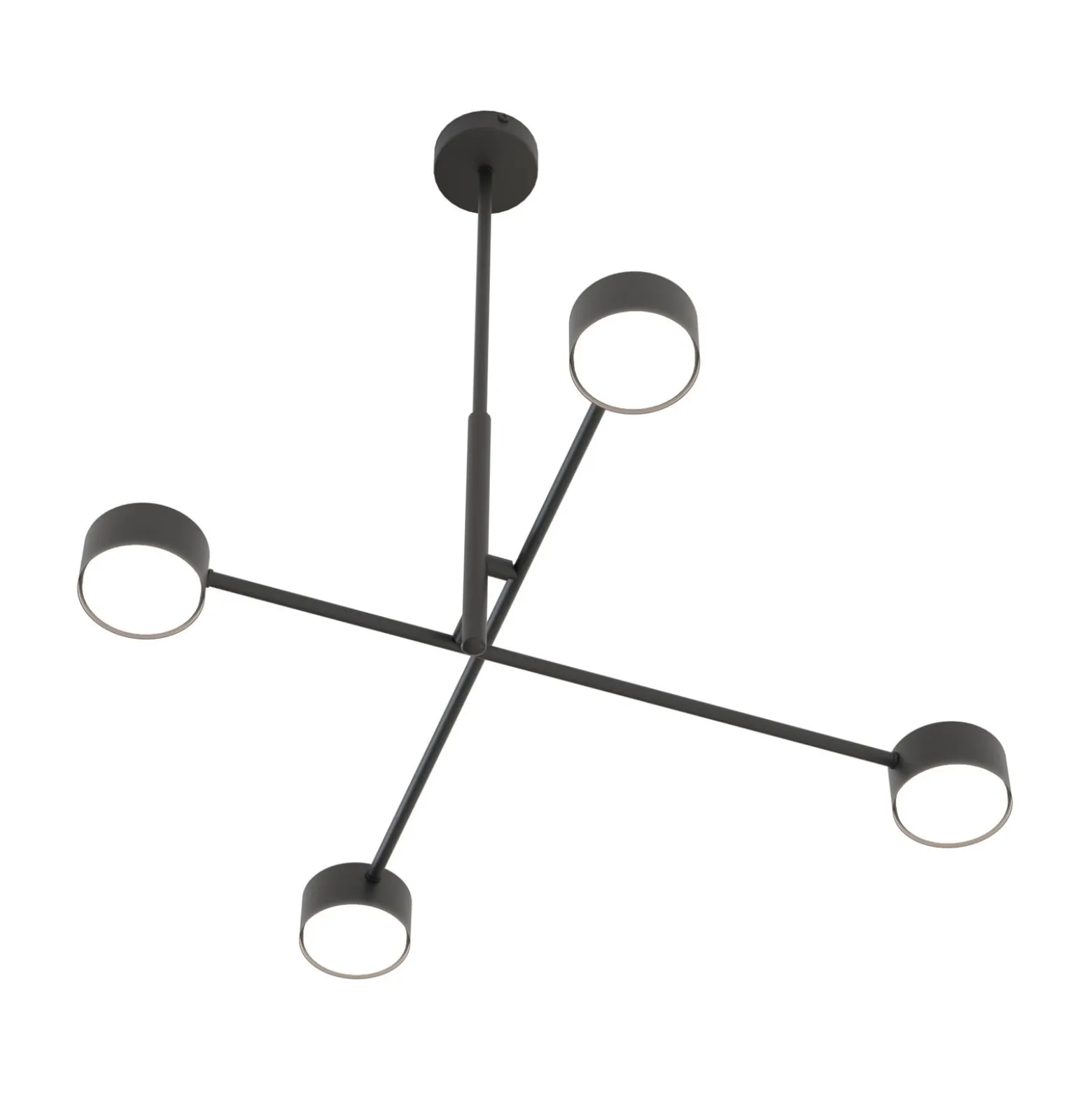 Pendellampe Natsu, Länge 64 cm, Metall, 4-flg.