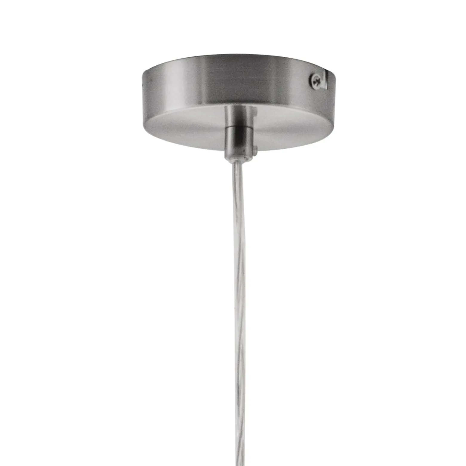 Pendellampe Paso aus Glas, einflammig, rauchgrau