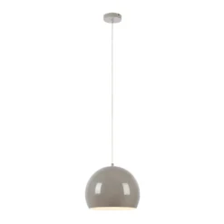 Pendellampe Pop, Ø 28 cm, greige, Metall