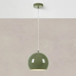 Pendellampe Pop, Ø 20 cm, grün, Metall