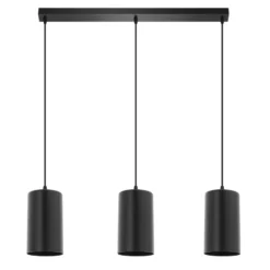 Pendellampe ZW Tube 170, 3fl, schwarz