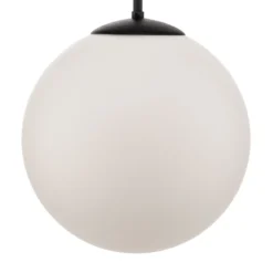 Pendelleuchte Dione, einflammig, weiß/schwarz 30cm