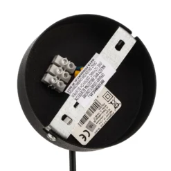 Pendelleuchte Dione, einflammig, weiß/schwarz 30cm