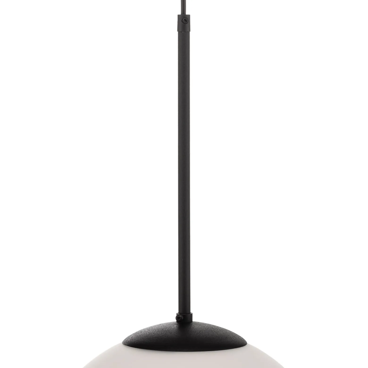 Pendelleuchte Dione, einflammig, weiß/schwarz 30cm