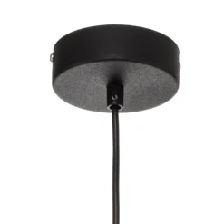 Pendelleuchte Dione, einflammig, weiß/schwarz 30cm