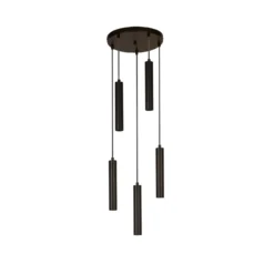 Pendelleuchte Elegance 5-flammig, schwarz
