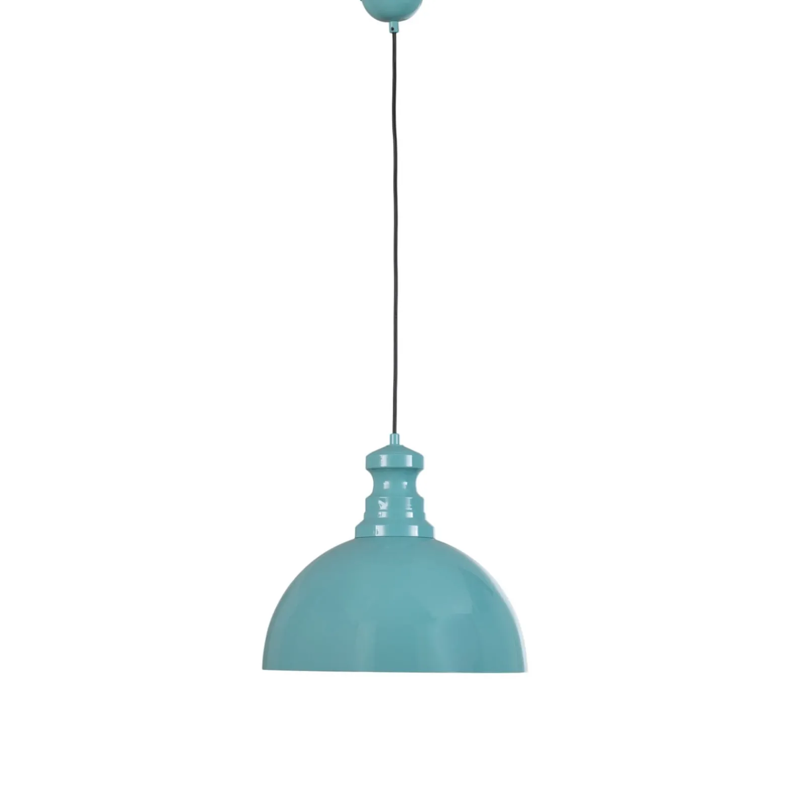 Pendelleuchte Kure, türkis, Metall, Ø 40 cm E27