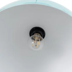 Pendelleuchte Kure, türkis, Metall, Ø 40 cm E27