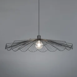 Pendelleuchte Margarita, Ø 80 cm, schwarz, E27, Metall