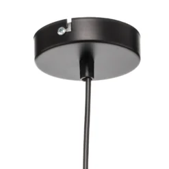 Pendelleuchte Nanu aus Metall schwarz einflammig