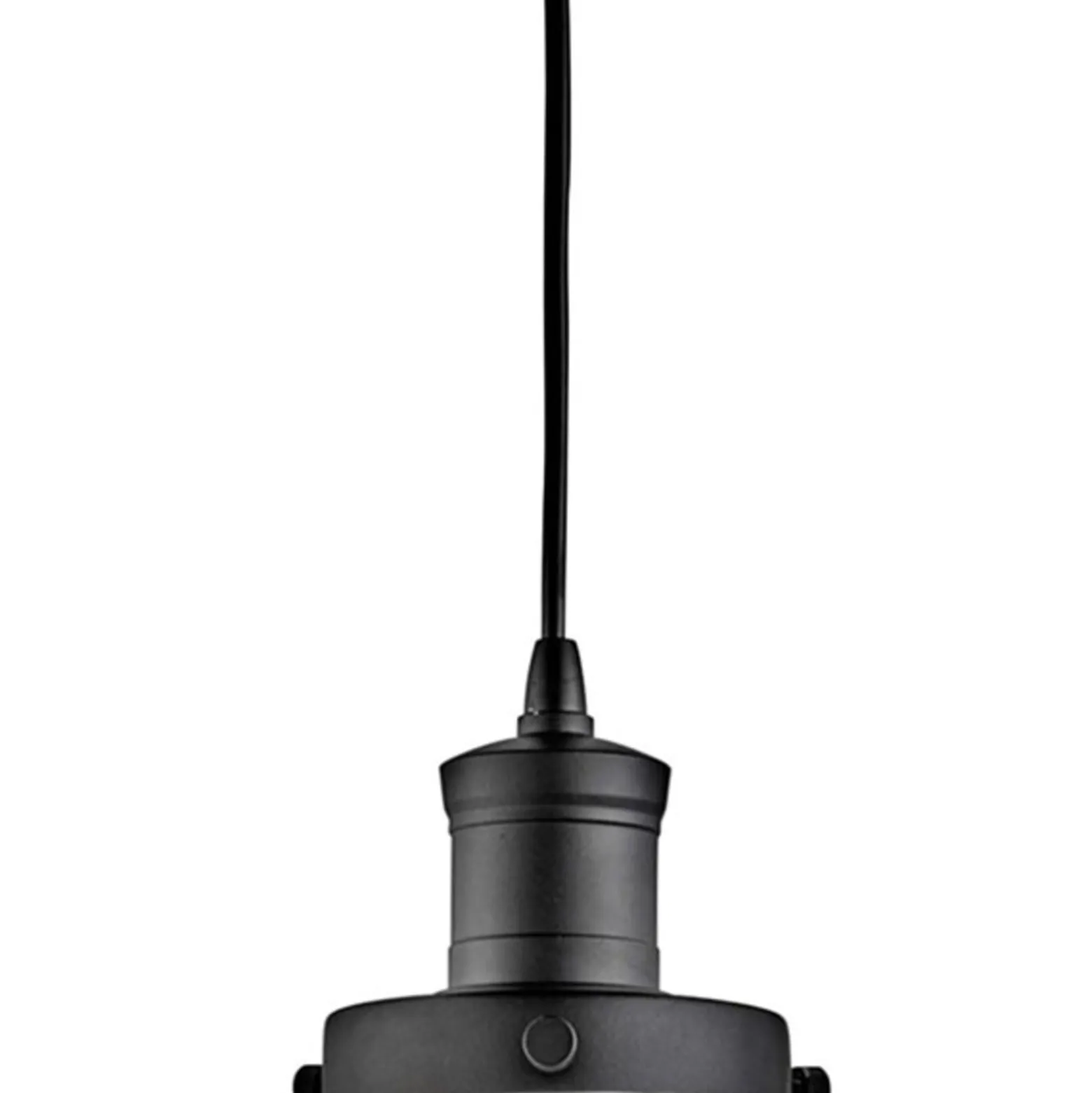 Pendelleuchte Pyramid, schwarz/klar, Glas, Ø 29 cm, E27