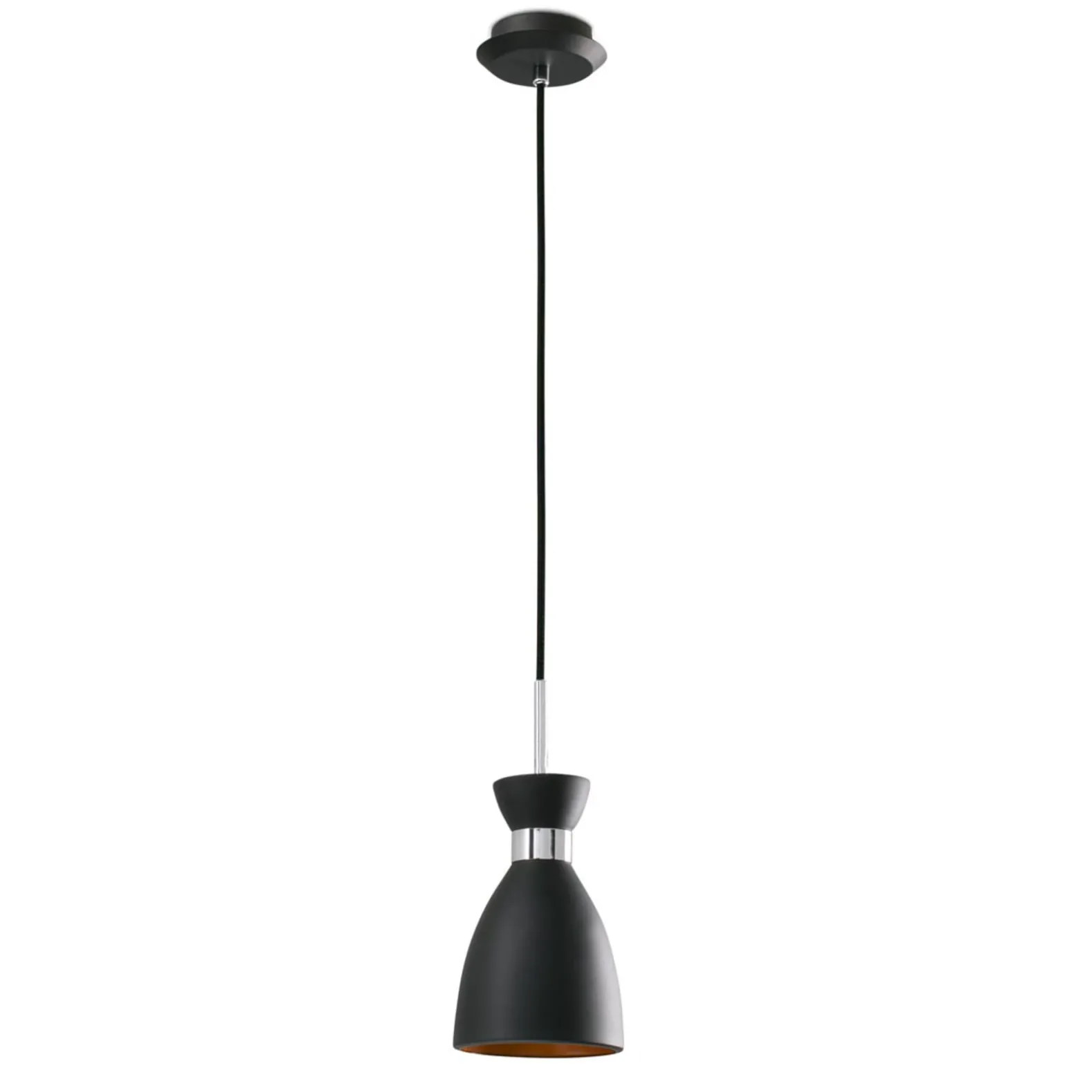 Pendelleuchte Retro, schwarz