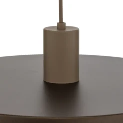 Pendelleuchte Sila, braun/sand, Metall, Ø 45 cm, E27