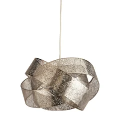 Pendelleuchte Steffi, grau, Metall, Ø 35 cm, E27