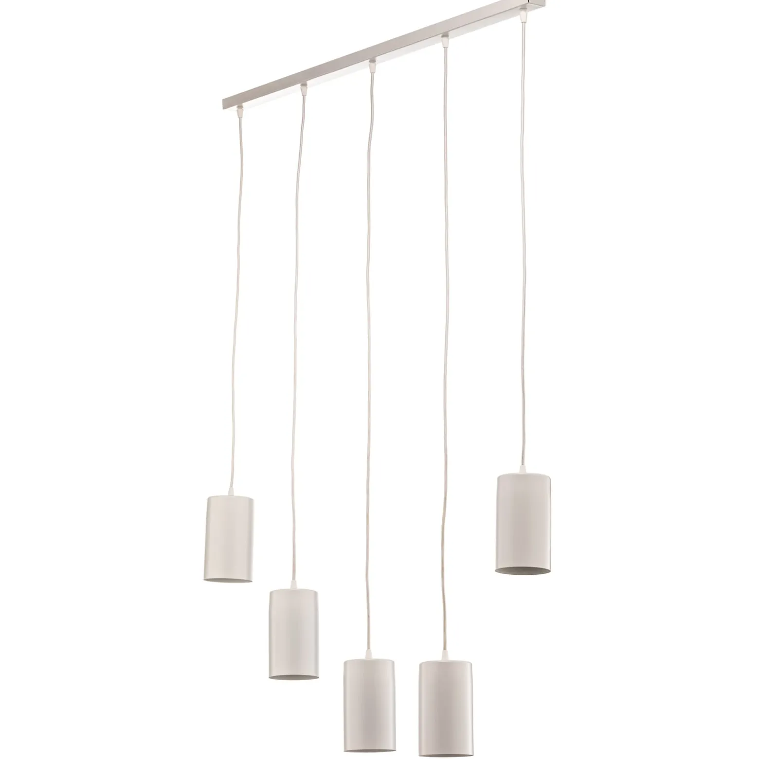 Pendelleuchte ZW Tube 170, fünfflammig, weiß