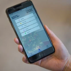 Per App bedienbarer LED-Baummantel außen 400-flg.